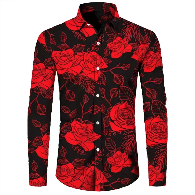 Modebloemen 3D Print Heren Lan - Men'S Spring Fashion recensie en prijs