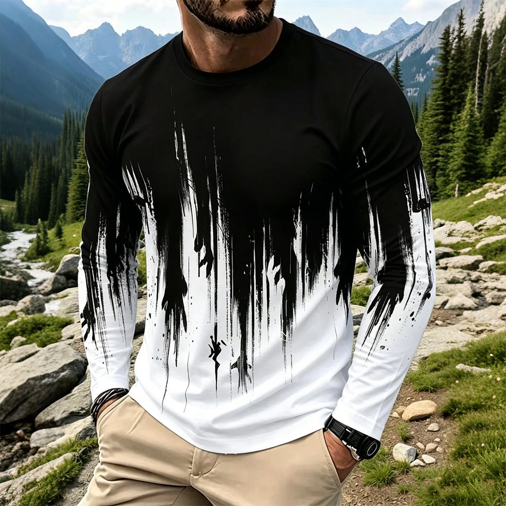 Herentrui met gradiënt inktspa - Men'S Spring Fashion recensie en prijs