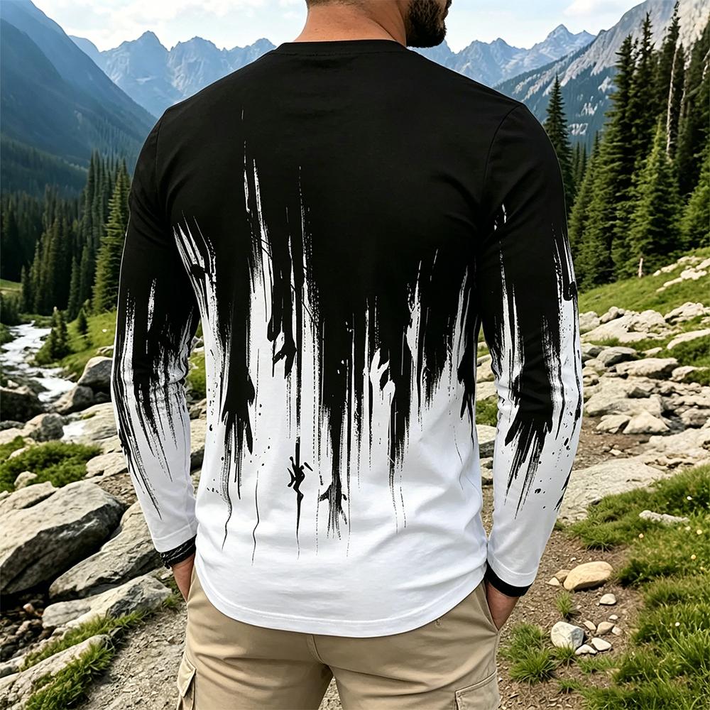 Herentrui met gradiënt inktspa - Men'S Spring Fashion recensie en prijs