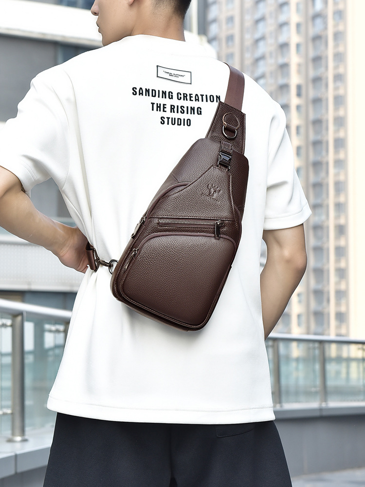 2026 Echt lederen borsttas voo - Men Fashion Korean Style recensie en prijs