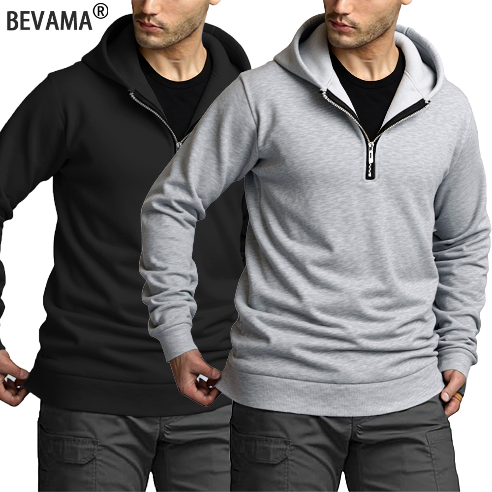 Heren hoodies met kwartrits He - Mens Fashion Quarter Zip recensie en prijs