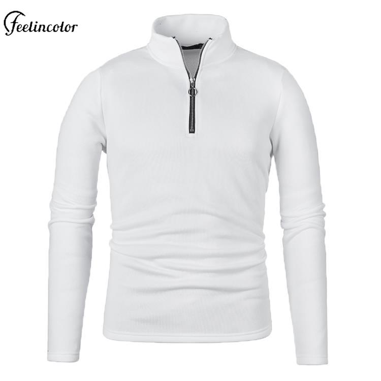 Mannen gemêleerd grijs kwartri - Mens Fashion Quarter Zip recensie en prijs