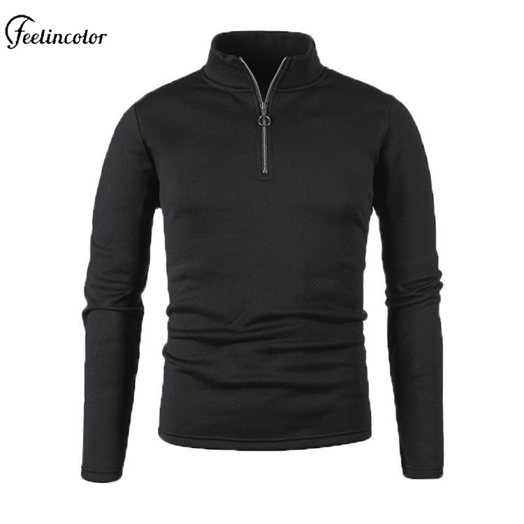 Mannen gemêleerd grijs kwartri - Mens Fashion Quarter Zip recensie en prijs